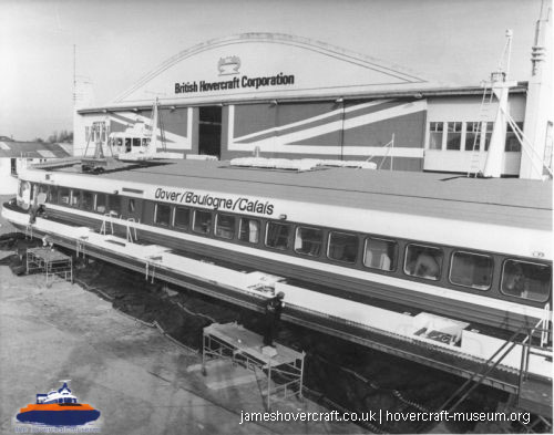 SRN4 stretched to Mark 3 - SUPER 4 in 1978-9 -   (The <a href='http://www.hovercraft-museum.org/' target='_blank'>Hovercraft Museum Trust</a>).